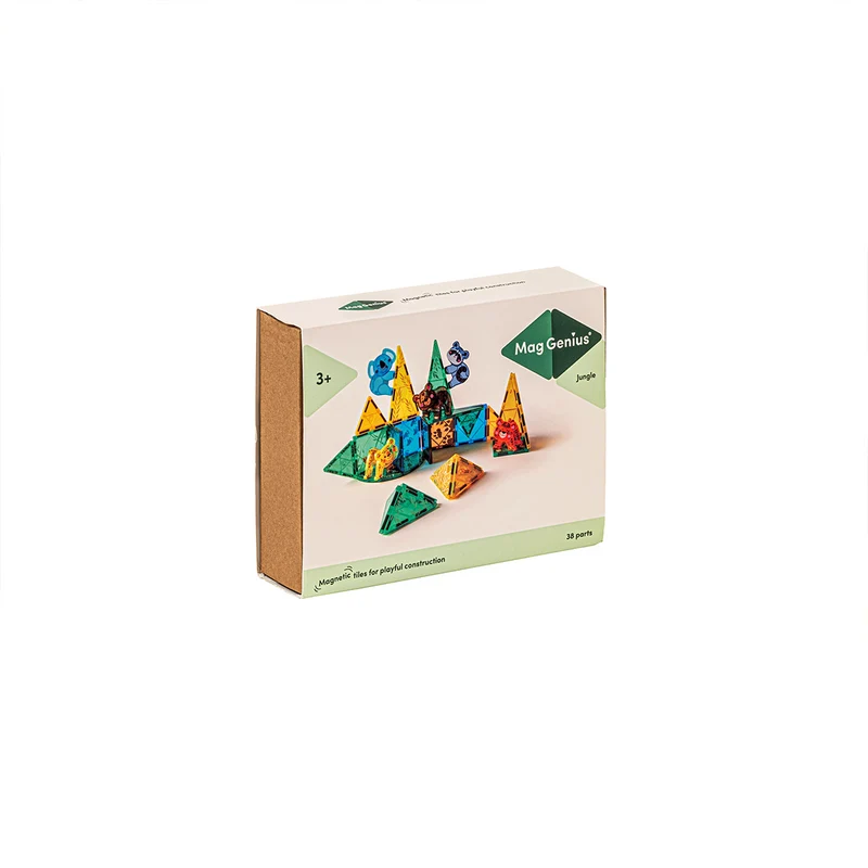 MagGenius 38 blocs magnétiques Jungle - boite carton