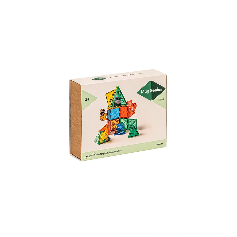 MagGenius 38 blocs magnétiques Safari - boite carton