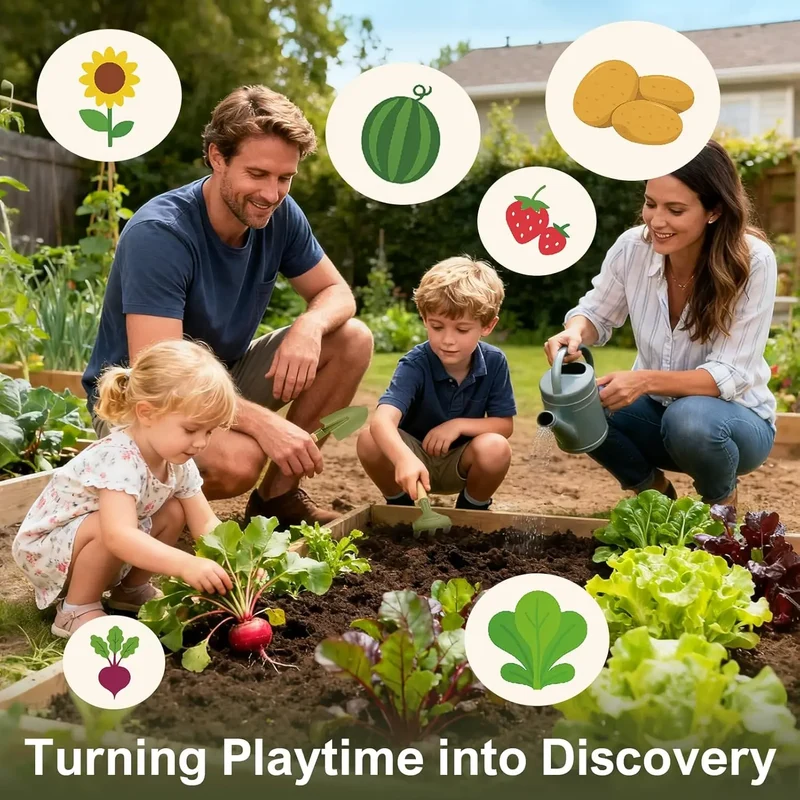 Kids Gardening & Bug Catcher Kit Wooden Planting Toys