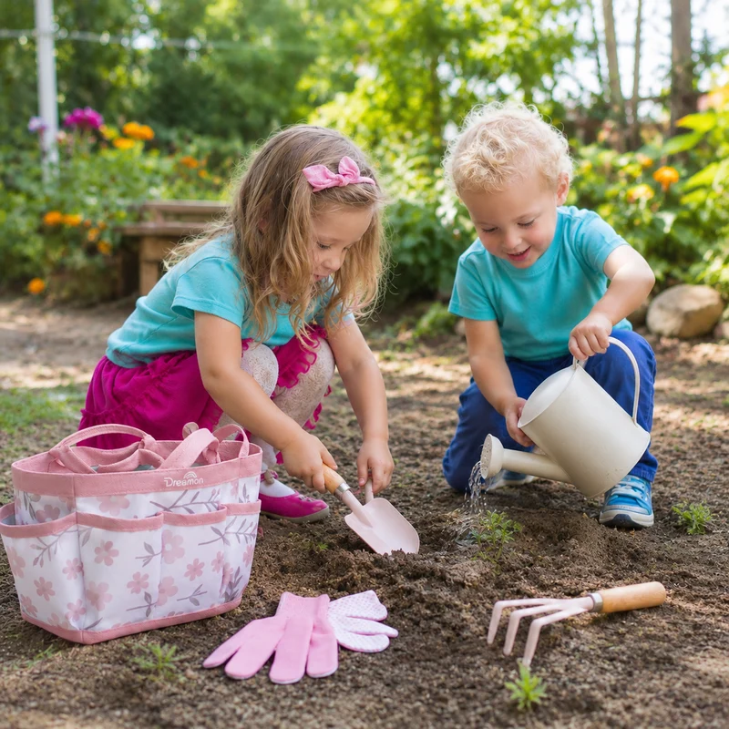 Gardening Tool Set for Kids Outdoor Play