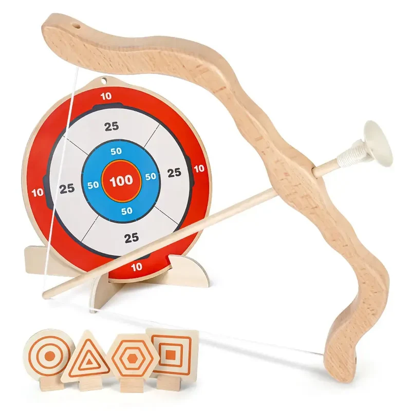 Wooden Bow and Arrow Set for Kids