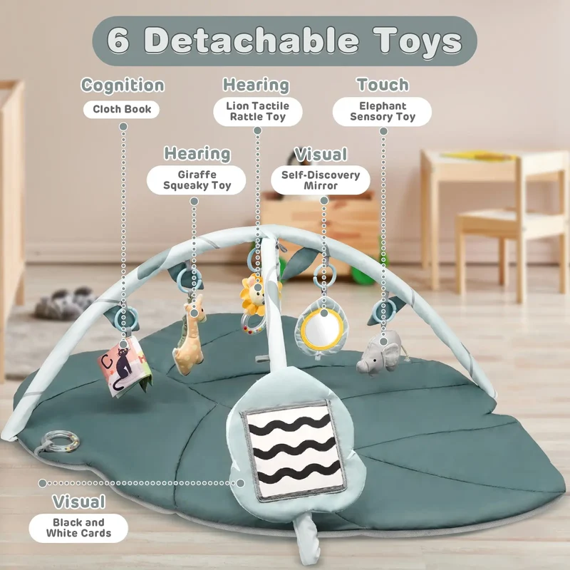 Sensory Tummy Time Mat for Newborns 0–6M