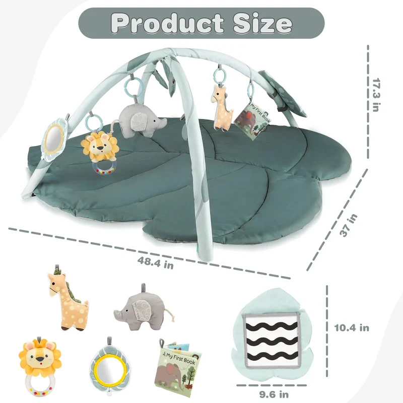 Sensory Tummy Time Mat for Newborns 0–6M