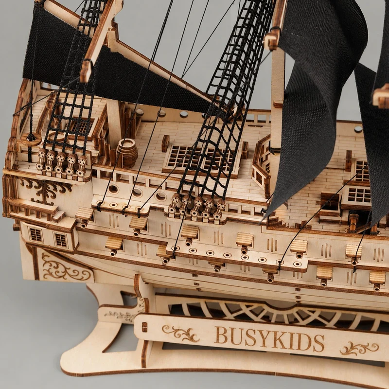 BusyKids Le Virement de Mer – puzzle 3D en bois avec éclairage