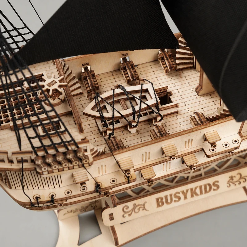 BusyKids Le Virement de Mer – puzzle 3D en bois avec éclairage