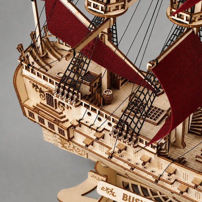 BusyKids Le Virement de Mer – puzzle 3D en bois avec éclairage
