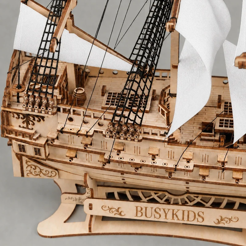 BusyKids Le Virement de Mer – puzzle 3D en bois avec éclairage