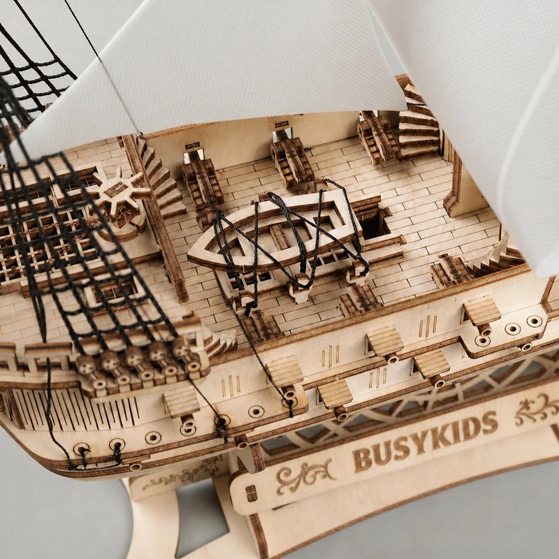 BusyKids Le Virement de Mer – puzzle 3D en bois avec éclairage