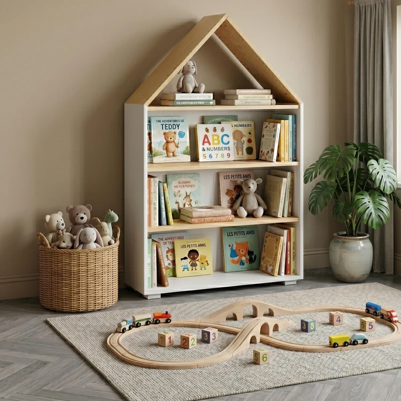 Bibliothèque en forme de maison PUFFI