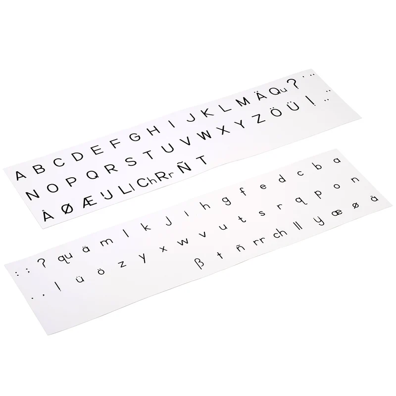 Alphabet imprimé script USA - Noir