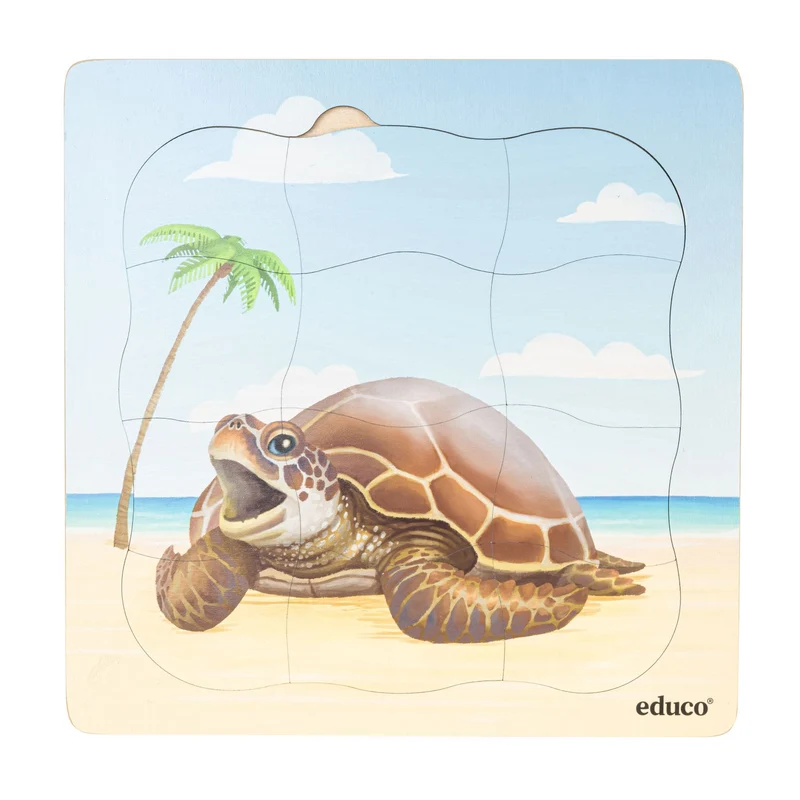 Puzzles évolutifs à la plage - coffret 5 puzzles