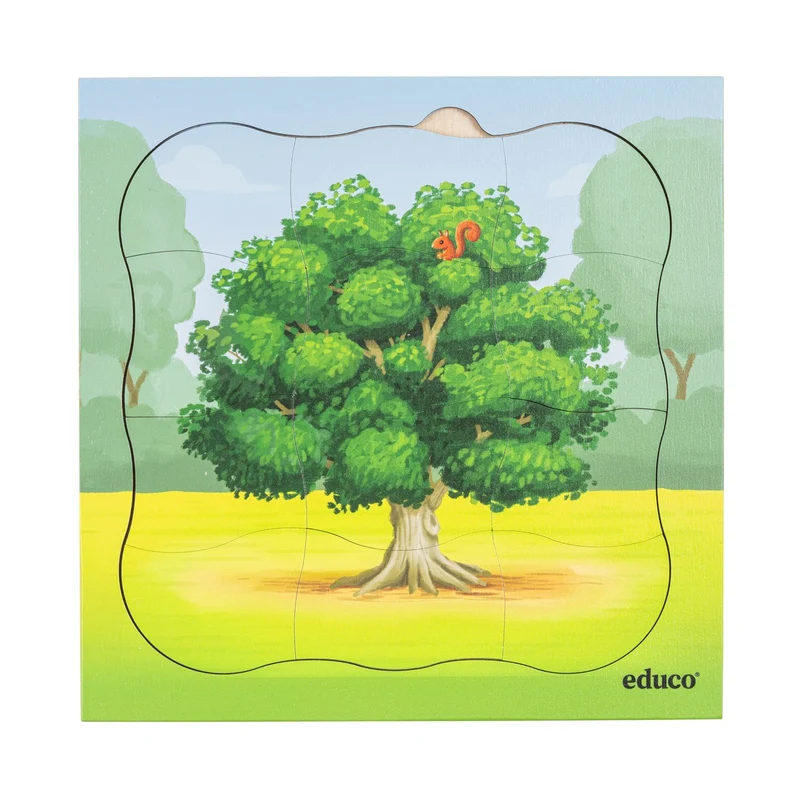 Puzzles évolutifs dans la forêt - coffret 5 puzzles