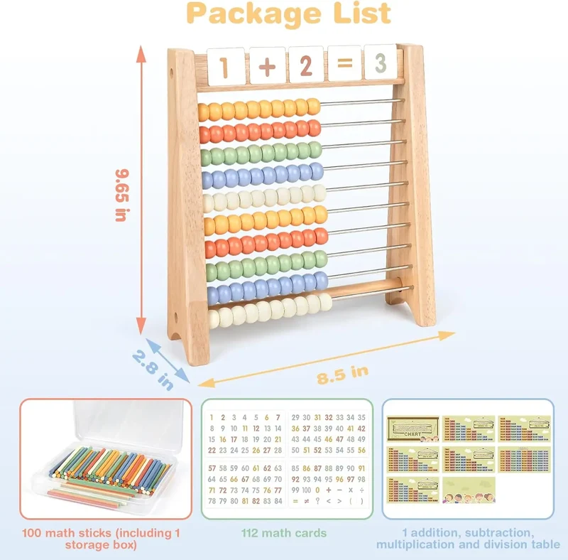 Wooden Abacus for Kids Math