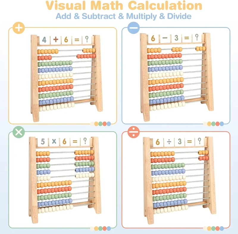 Wooden Abacus for Kids Math
