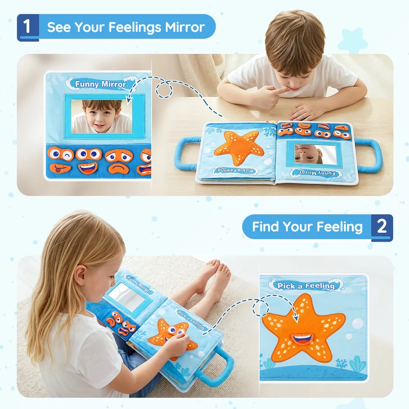 Weighted Calming Book, Sensory Toys for Toddlers | 3Lb
