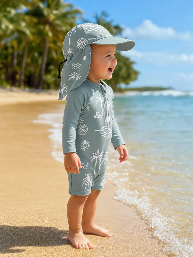Ensemble maillot de bain anti-Uv pour Bébé