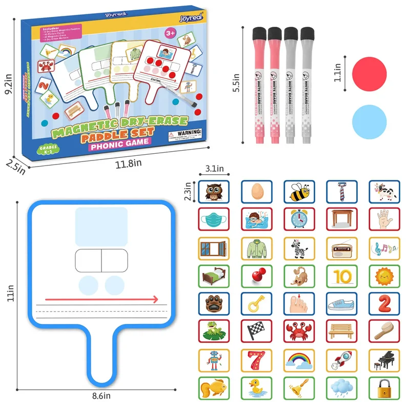 Magnetic Learning Board for Phonemic Awareness