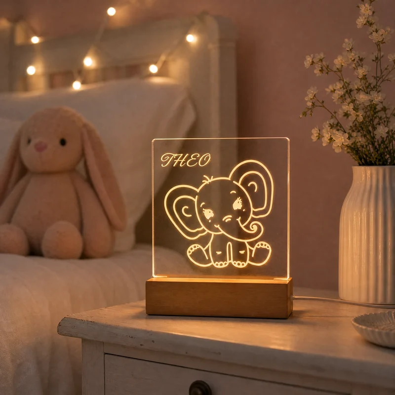 Veilleuse pour enfant avec prénom à personnaliser