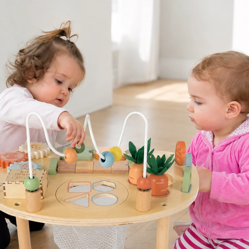 9-in-1 Wooden Activity Table Montessori Toys for Toddlers