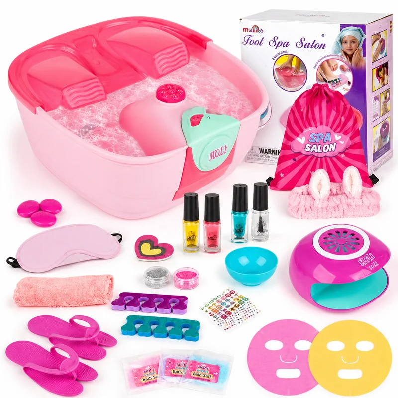 Spa Salon Playset with Foot Spa & Nail Dryer