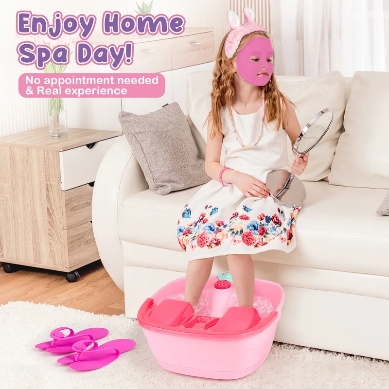 Spa Salon Playset with Foot Spa & Nail Dryer