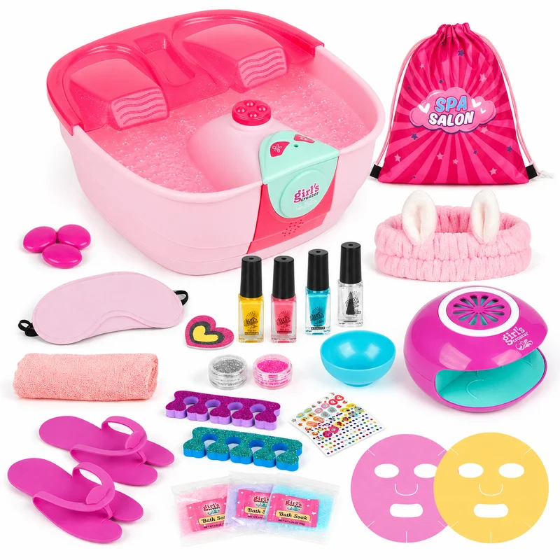 Spa Salon Playset with Foot Spa & Nail Dryer