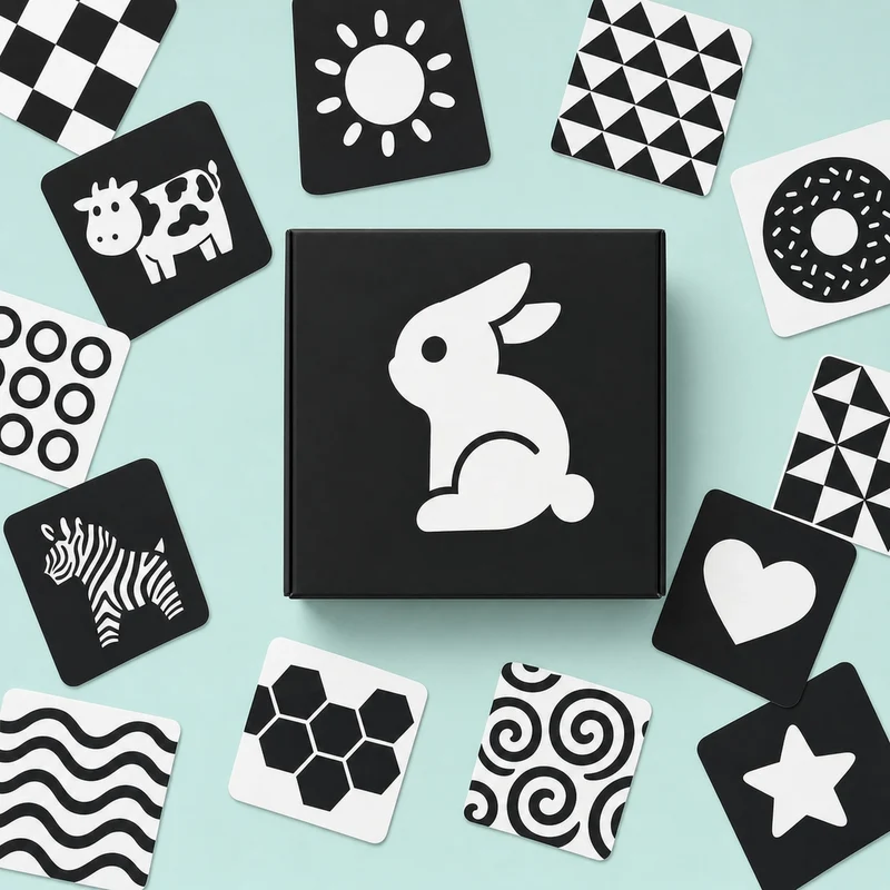 Carte de stimulation Montessori pour Bébé