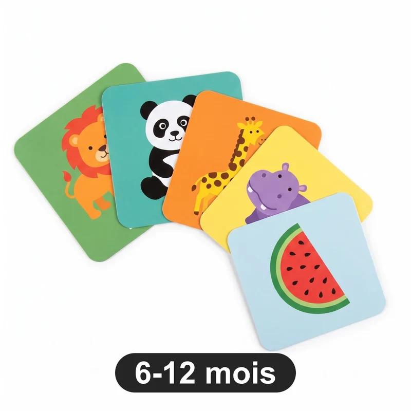 Carte de stimulation Montessori pour Bébé