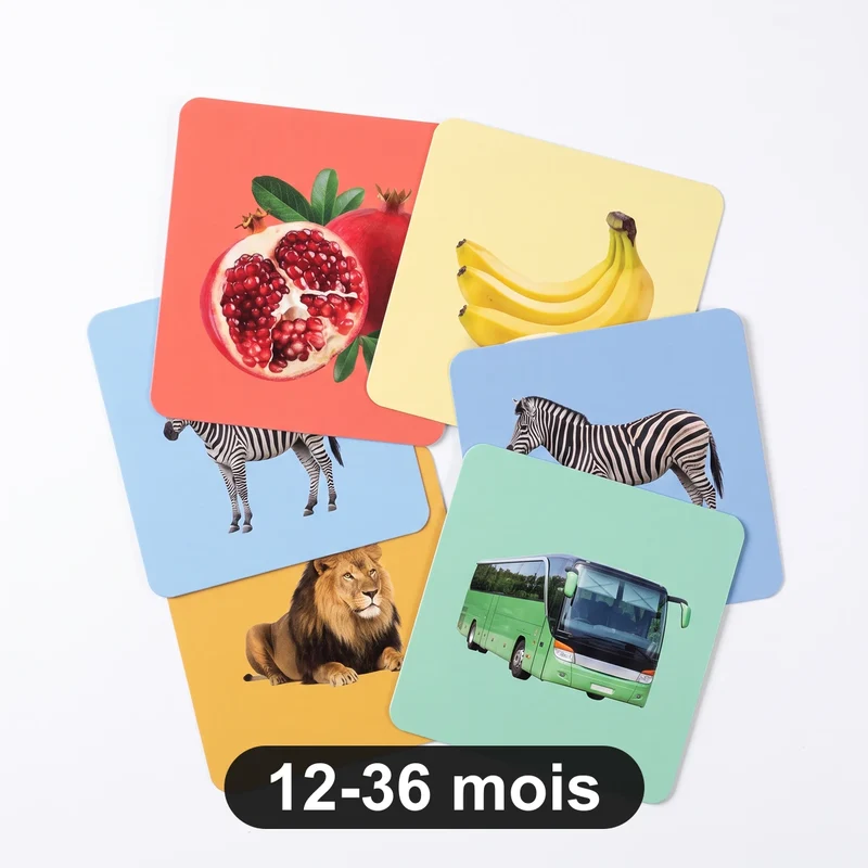 Carte de stimulation Montessori pour Bébé
