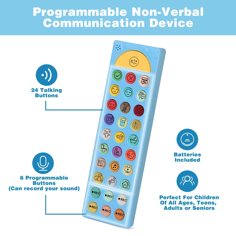 Joyreal AAC Speech Device Bundle, Communication Board for Autism Nonverbal Children & Early Language Support