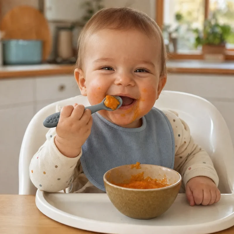 Couverts Montessori Bébé en Silicone