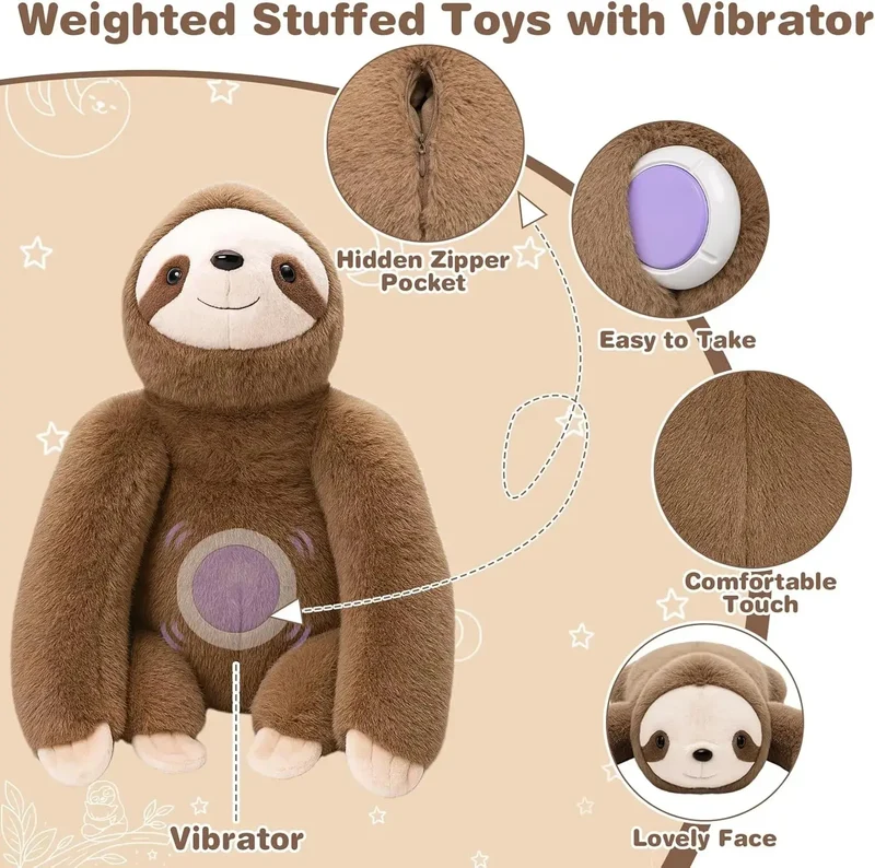 Sloth Doll Weighted Sensory Toys for reducing anxiety & improving focus