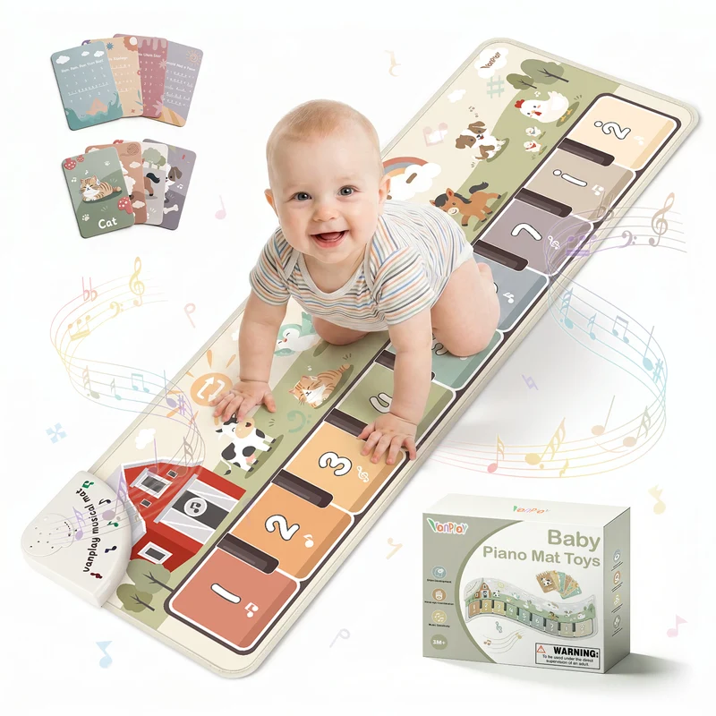 Floor Piano Mat for Toddlers – 45 Sounds Musical Sensory Toy