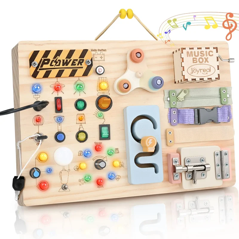 Montessori Power Busy Board for Early Learning Kids