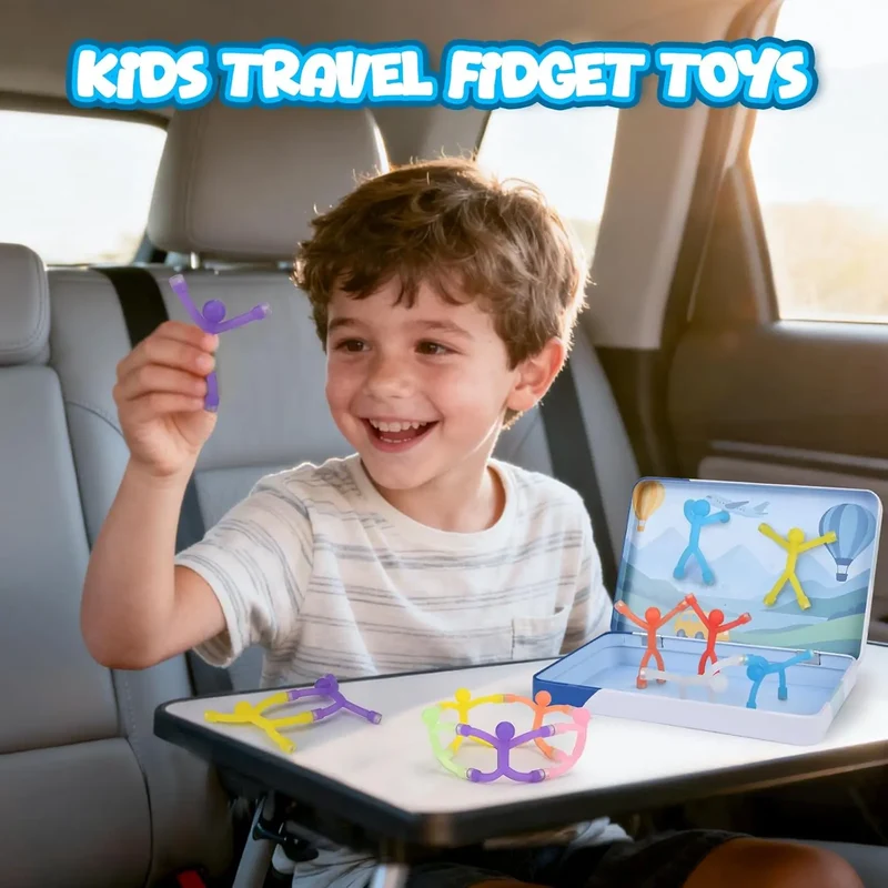 Magnetic People Figures Toys with Metal Box