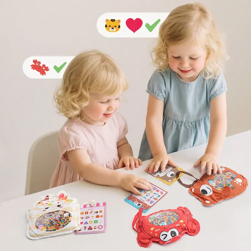 3-Pack Hide and Seek Busy Bags for Kids 3+