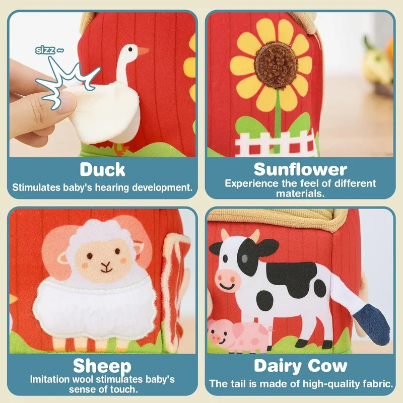 Montessori Tissue Box Toy for Babies 6-12 Months