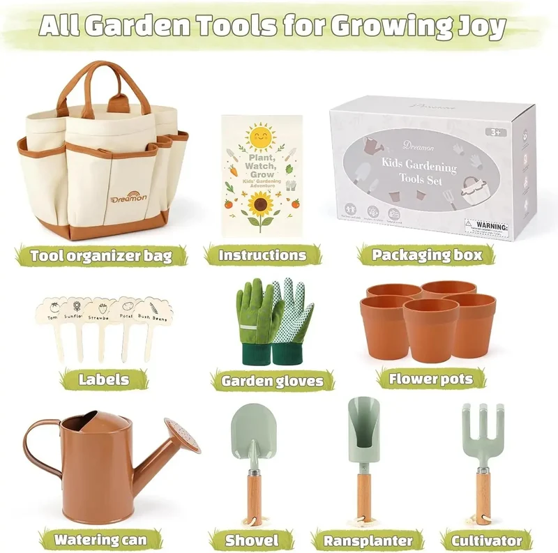 Garden Tools Kit for Kids Hands On Play