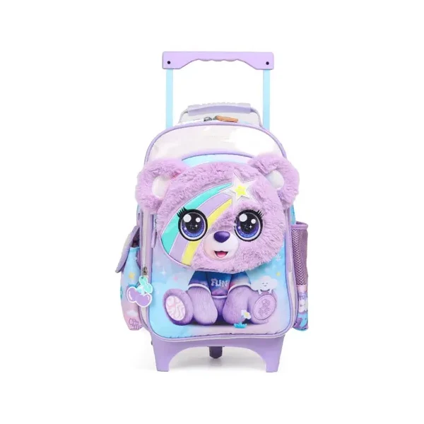 CHIMOLA - Grand Cartable à roulettes Ours 45 cm