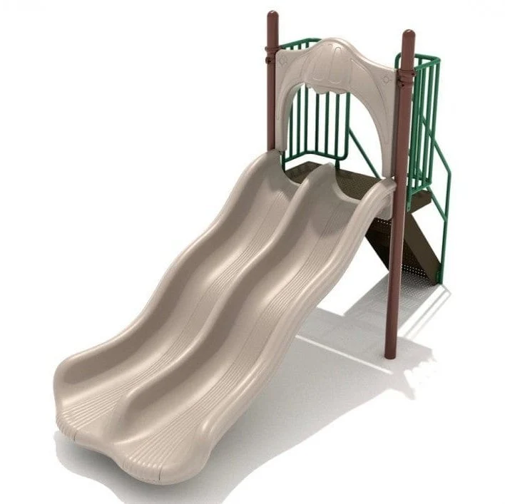4' High - Double Wave Playground Slide