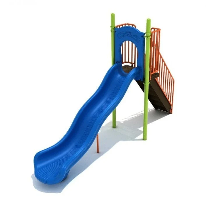 5' High - Single Wave Playground Slide