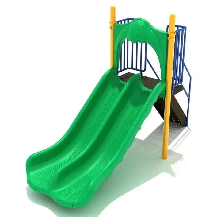 4' High - Double Straight Playground Slide