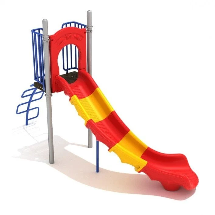 5' High - Playground Slide With Snake Climber