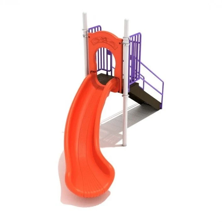 4' High - Single Left Turn Playground Slide