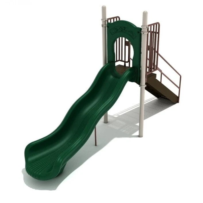 4' High - Single Wave Playground Slide