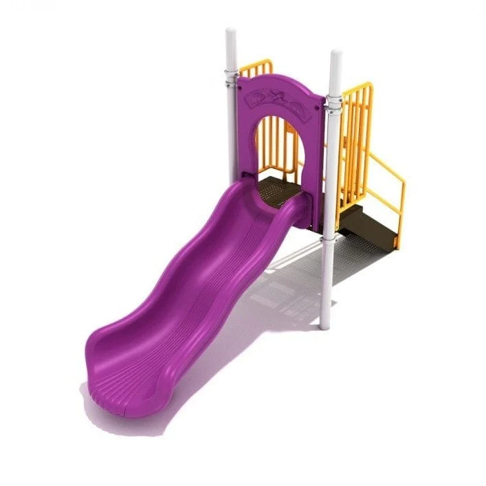 3' High - Single Wave Playground Slide