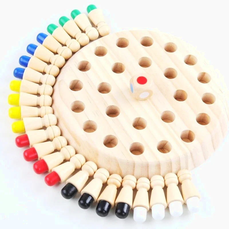 Jeu De Mémoire En Bois Montessori