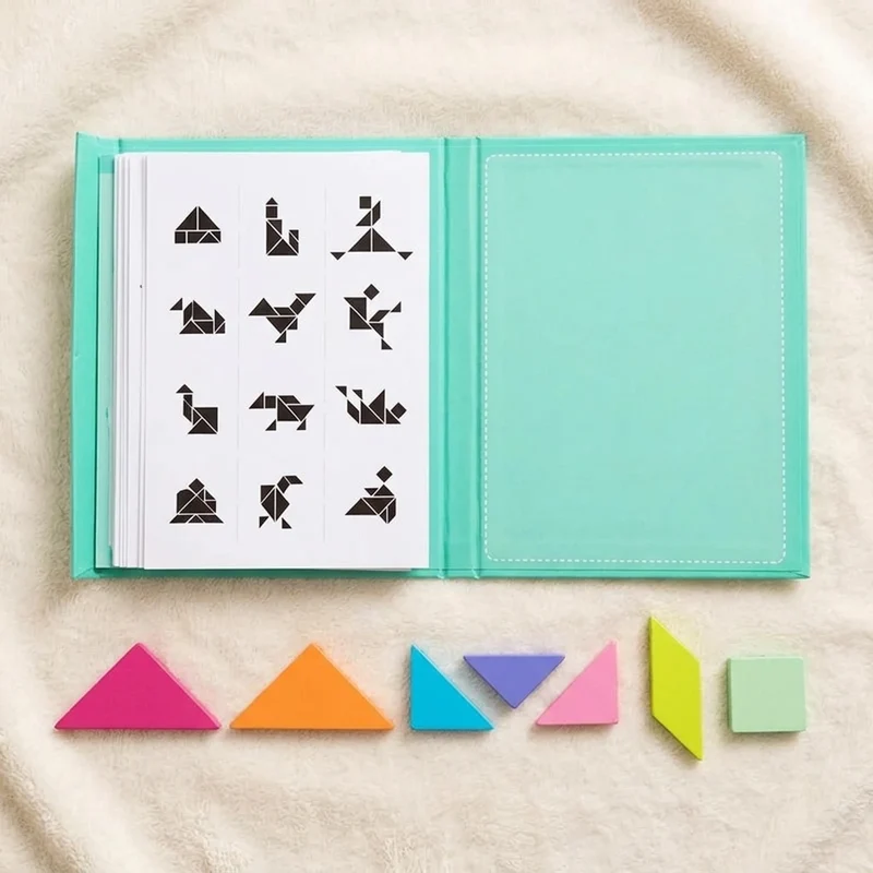 Tangram Magnétique Montessori En Bois