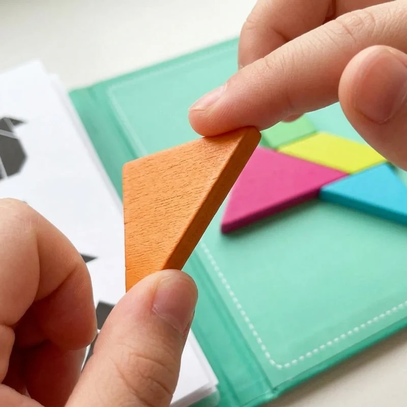 Tangram Magnétique Montessori En Bois