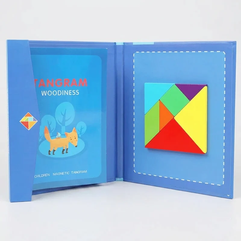 Tangram Magnétique Montessori En Bois